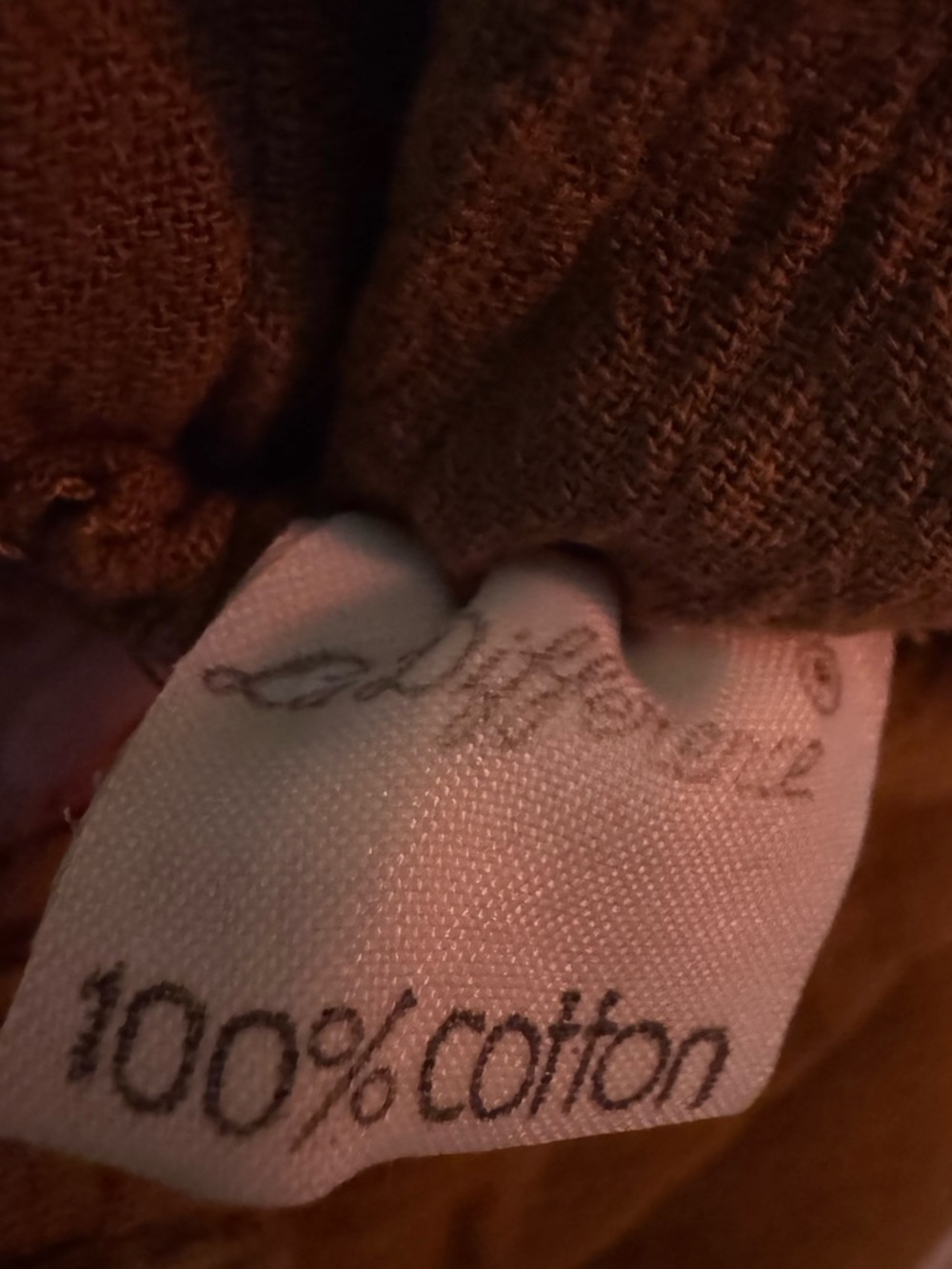 Vintage 1970s cotton and crochet skirt with fringe - Picture 7 of 8